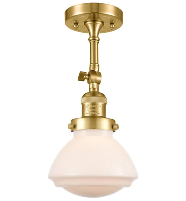 Innovations Lighting-Olean 1 Light Sconce-203-BAB-G321-LED (Black Antique Brass)