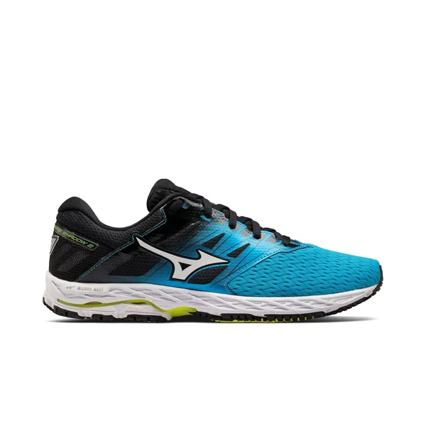 Mizuno Wave Shadow 2 Men's Running Shoes - Blue/Yellow, Size: 8.5