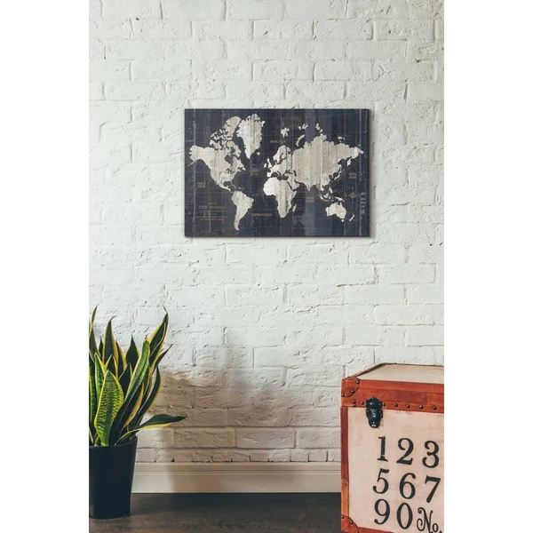 Epic Graffiti Old World Map by Wild Apple Portfolio - Giclee Canvas Wall Art, 18x22x26x22 40x22 x 60x22