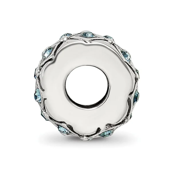 Reflection Beads QRS2686DEC Sterling Silver December Swarovski Crystal Bead
