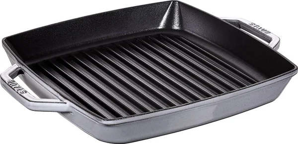 Staub - Double Handle Square Grill - 28cm - Graphite Gray