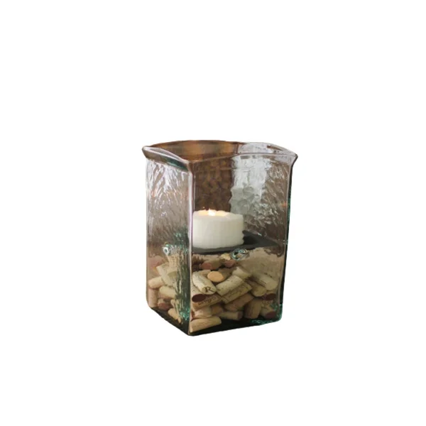 Kalalou Square Medium Candle Hurricane