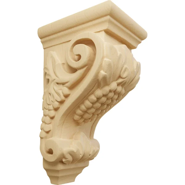 Ekena Millwork CORW03X04X07GRAL 3 1/2x22W x 4x22D x 7x22H Small Grape Corbel, Alder