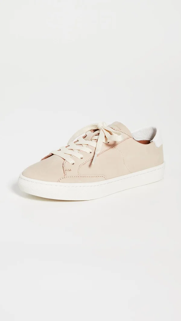 Soludos Ibiza Leather Sneaker - Bisque, 10