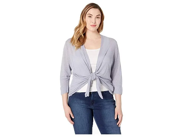 Nic+Zoe Women's Plus 4-Way Cardy - Light Stone - Size 2x