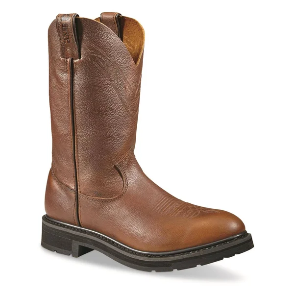 Guide Gear Men's Waterproof Round Toe Western Work Boots