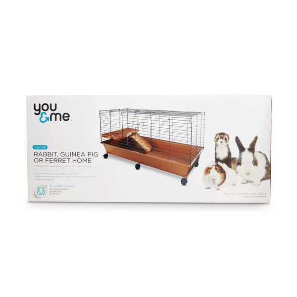 You & Me Living The Dream Small Animal 2-Door Habitat, 40x22 L, 40 in