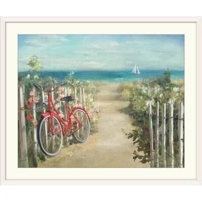 Great Big Canvas &Summer Ride Crop& Danhui Nai Painting Print Size: 24x22 H x 28x22 W x 1x22 D - Format: White Framed
