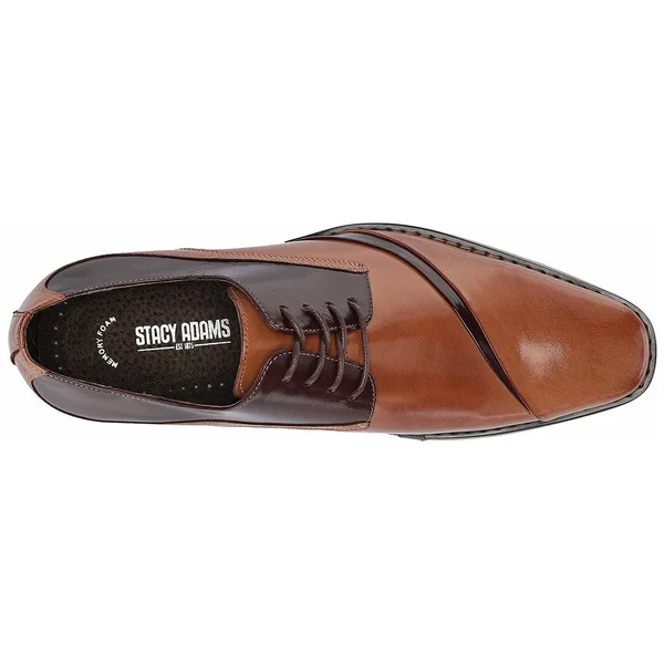 Stacy Adams Men's Talmadge Folded Vamp Oxford, Size: 8, Brown