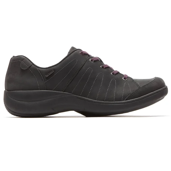 Aravon Women's REVsavor Flat, Black, 9