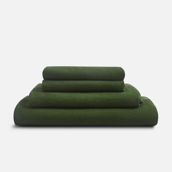 French Linen Sheet Set - Forest - Sijo - Queen