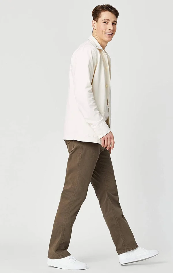 Mavi Men's Zach Straight Leg in Morel Sateen Twill - Men's Jeans