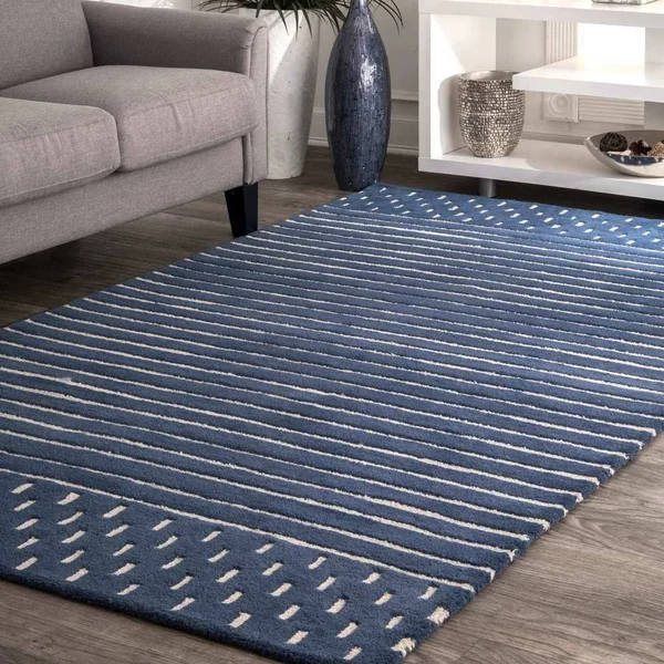 nuLOOM Marlowe Stripes Rust 4 ft. x 6 ft. Indoor Area Rug, Red