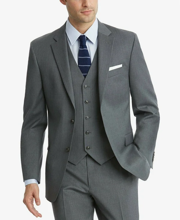 Tommy Hilfiger Men's Modern-Fit Th Flex Stretch Suit Pants - Grey