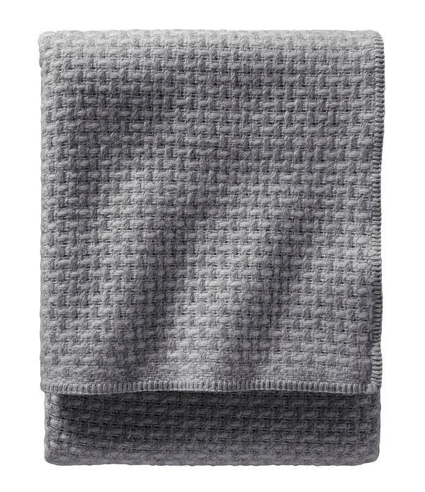 Pendleton Lattice Weave Bed Blanket - Queen, Grey/Slate