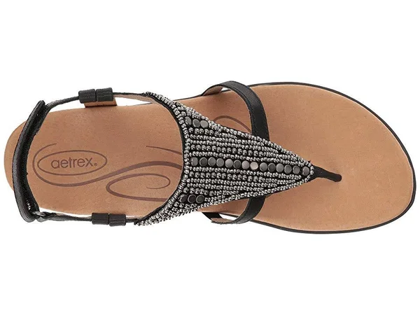 Aetrex Sheila Black - 41, Medium