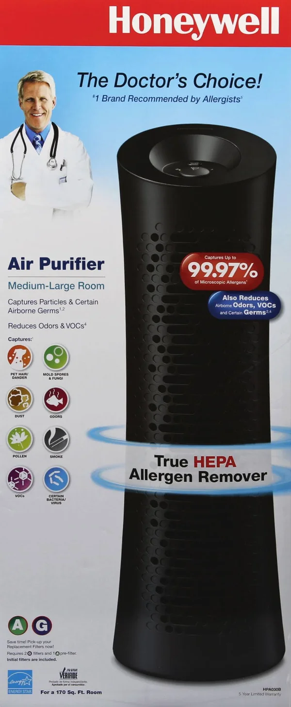 Honeywell Air Purifier, Medium-Large Room
