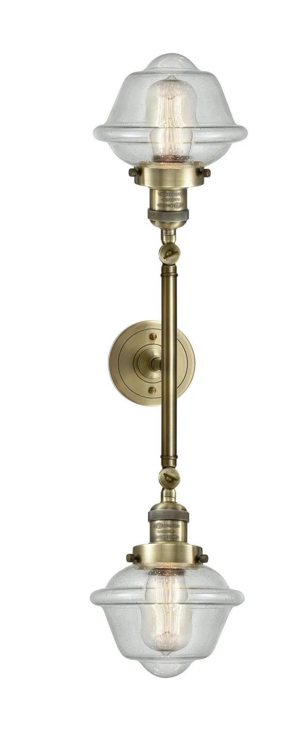 Innovations Lighting-Small Oxford 2 Light Bath Vanity Light-208L-AB-G534