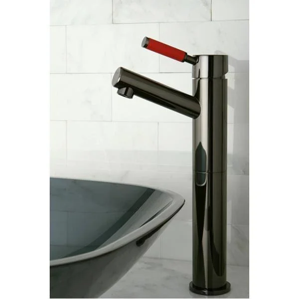 Kingston Brass Blue Tempered Glass Vessel Bathroom Sink EVSQFB4