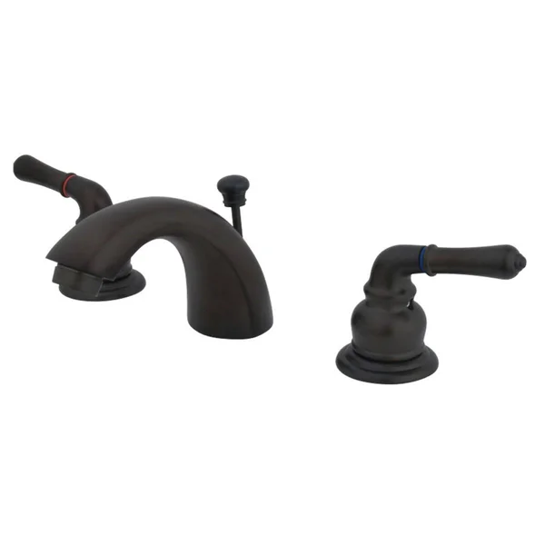 Kingston Brass KB959 Magellan 4x22-8x22 Mini Widespread Lavatory Faucet, Satin Nickel