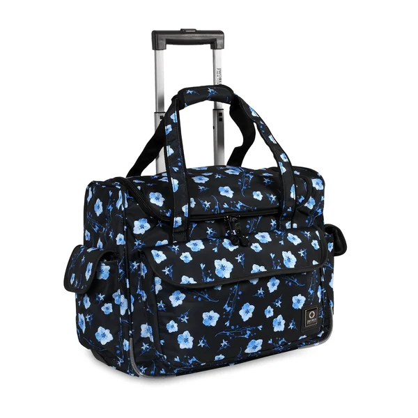 J World New York Donna Rolling Travel Tote - Night Bloom, One Size