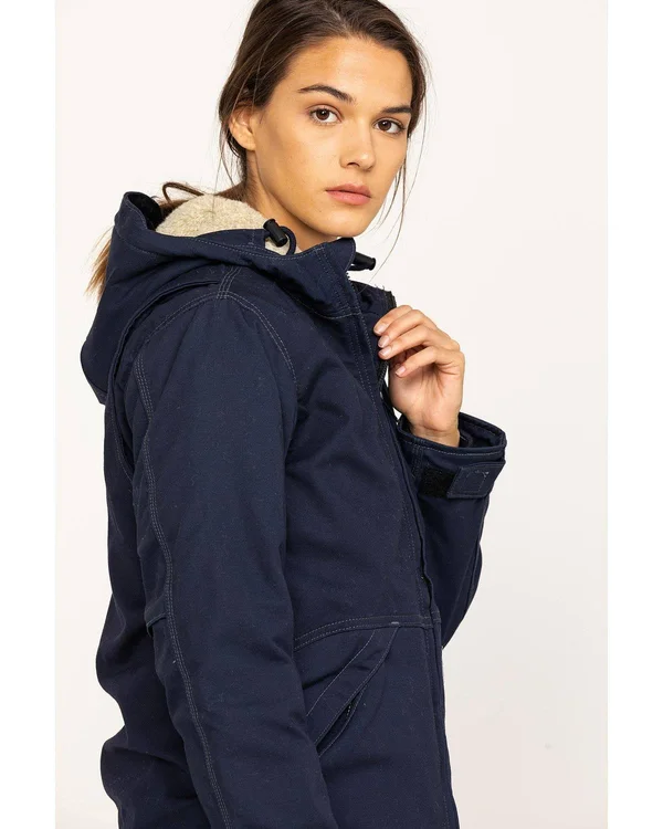 Carhartt Women's Flame-Resistant Full-Swing Quick Duck Jacket - Dark Navy
