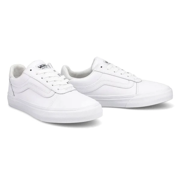 Vans Ward Deluxe Leather White Women's Shoes - Size: 6