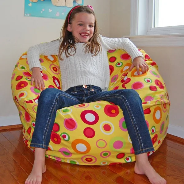 Ahh! Products Bubbly Citrus Cotton Washable Large Bean Bag Chair
