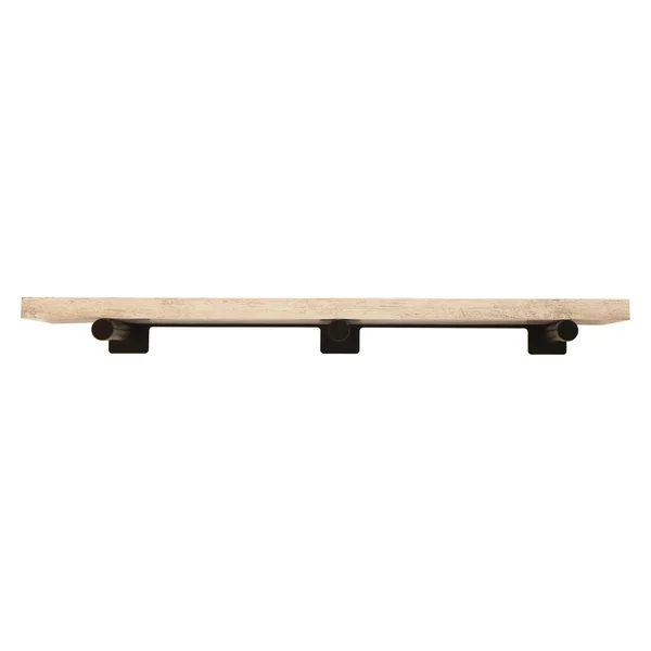 InPlace 42-Inch Distressed White Shelf w/Bracket