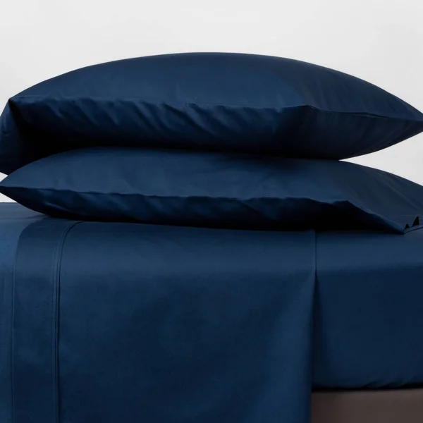 Twin/Twin XL 4pc 800 Thread Count Solid Sheet Set Indigo - Threshold Signature