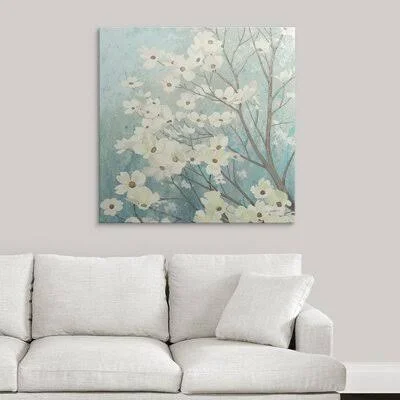 &Dogwood Blossoms I& by James Wiens Painting Print Great Big Canvas Format: Canvas - Size: 35x22 H x 35x22 W x 1.5x22 D