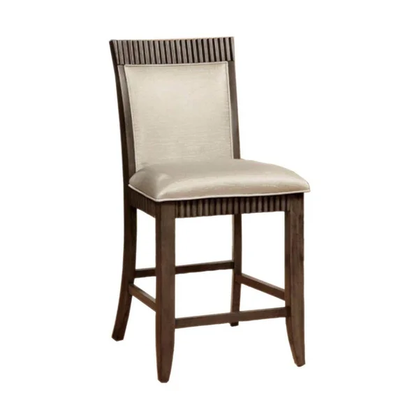 Forbes II Contemporary Counter Height Chair Gray Finish - Set of 2