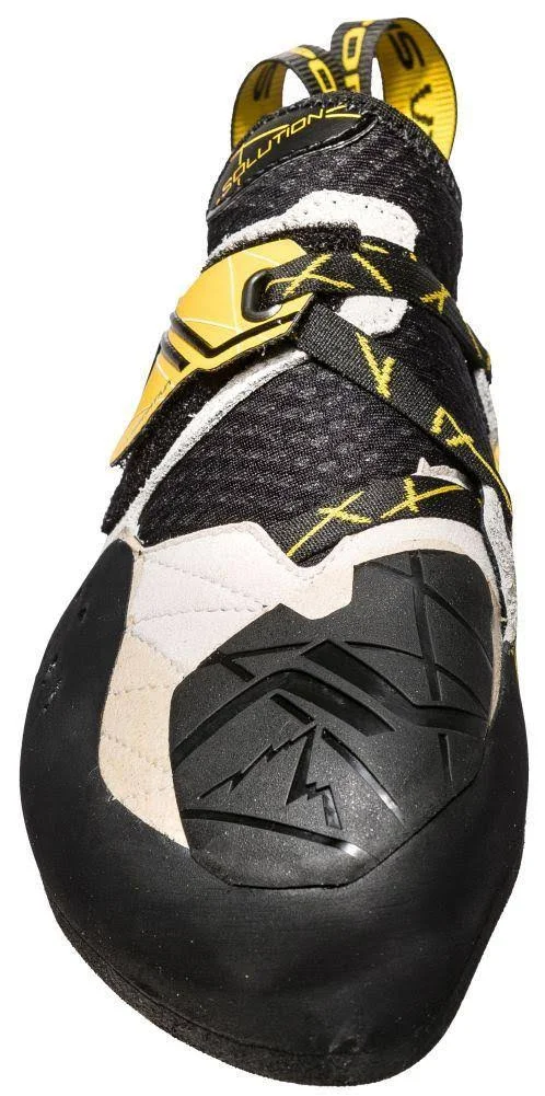 La Sportiva Solution Climbing Shoe, White/Yellow, 39