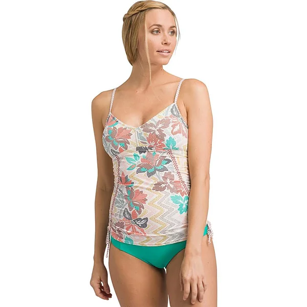 Moorea Tankini Top S, Cream Horchata