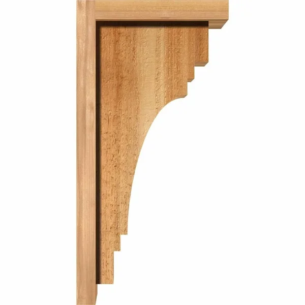 8x22W x 14x22D x 26x22H Pescadero Rough Sawn Corbel w/Backplate - Western Red Cedar