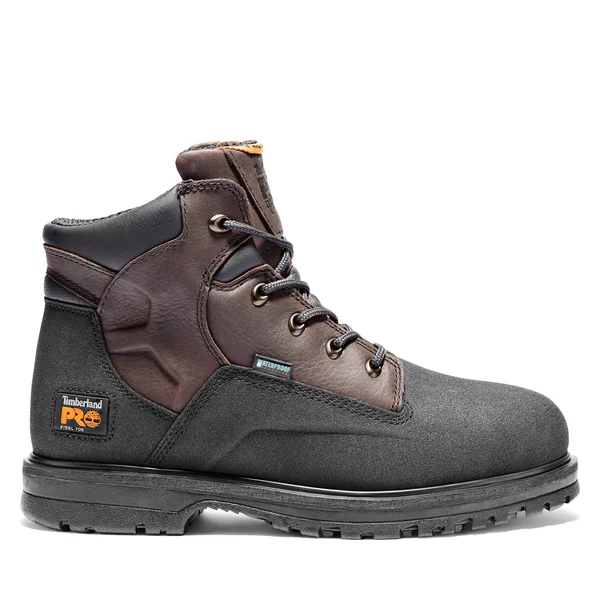 Timberland Pro Powerwelt Waterproof 6in Steel Toe Brown