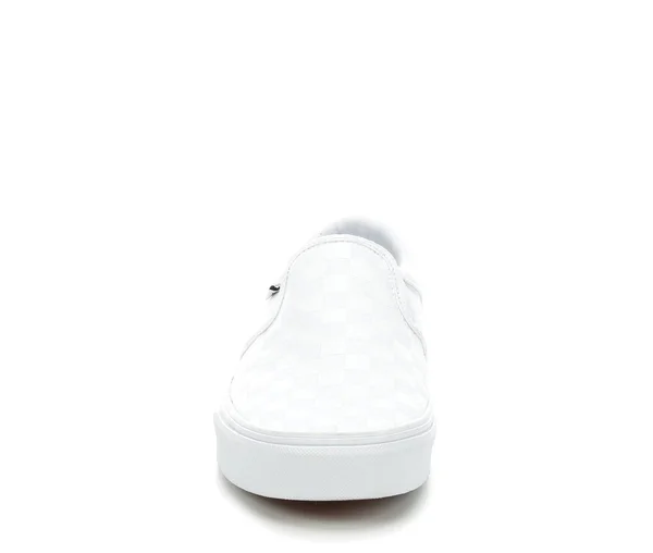 Vans Asher White/Checkerbroard Men's Shoes, Size: 7.5
