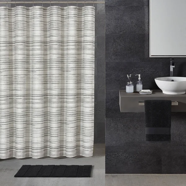 OscarOliver Alfio Shower Curtain - Black