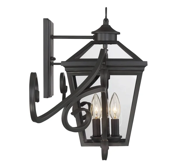 Savoy House Ellijay Outdoor Wall Lantern English Bronze 3 Light