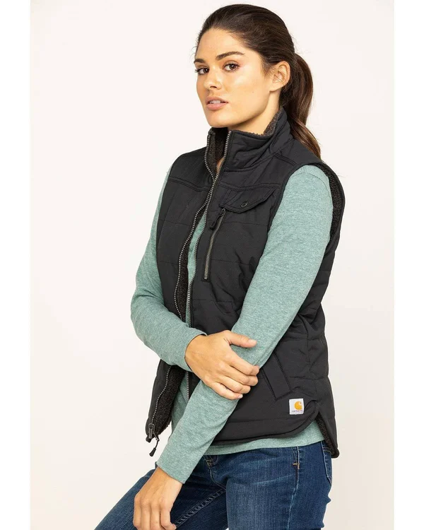 Carhartt Utility Sherpa Lined Vest, Women's Black