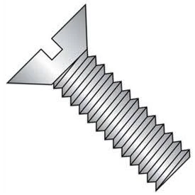 GoVets, Qty 3, Brighton-Best 3-48 x 3/4x22 Machine Screw - Flat Head - Slotted - Steel - Zinc Cr+3 - ft - Pkg of 100 - BBI 580