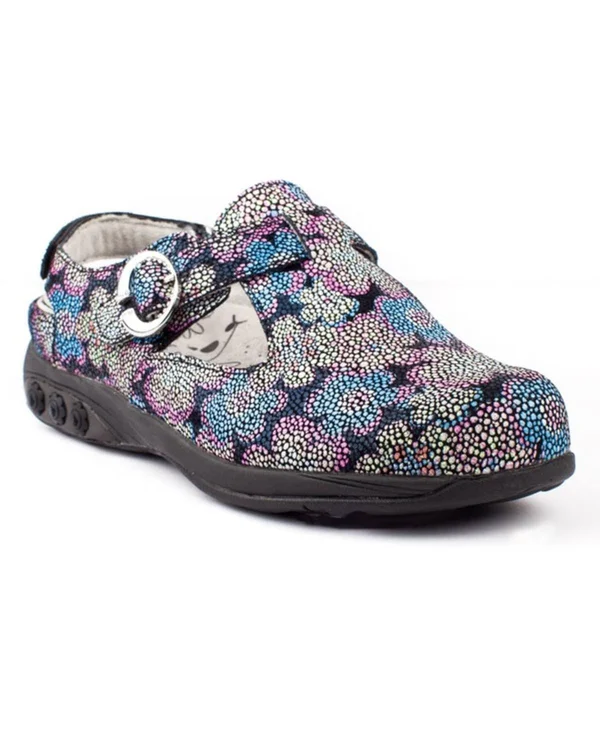 Therafit Women's Chloe Clog - Floral Leather