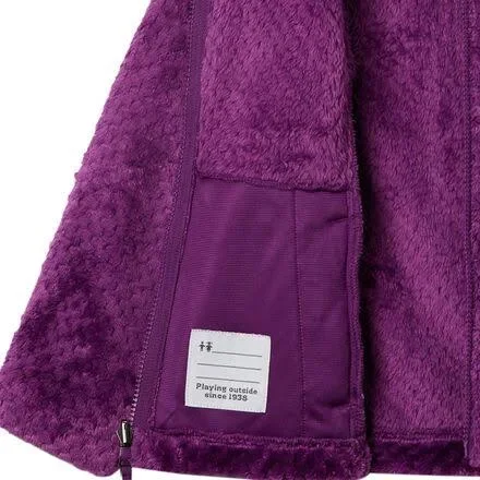 Columbia Girls& Bugaboo II Fleece interchange Jacket - Medium - Plum Leafscape Print