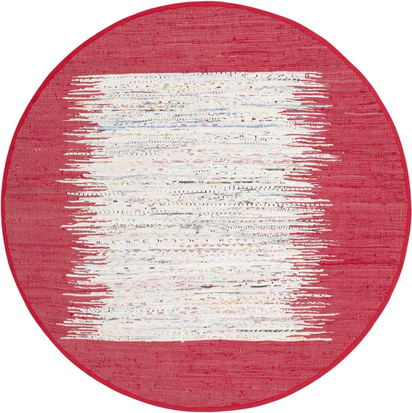 Safavieh Montauk Ivory & Pink Contemporary Rug; 4& x 6&