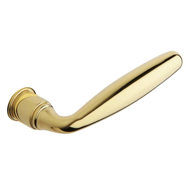 Baldwin 5106.RMR Single Right Hand Estate Lever Minus Rosettes Non-Lacquered Brass