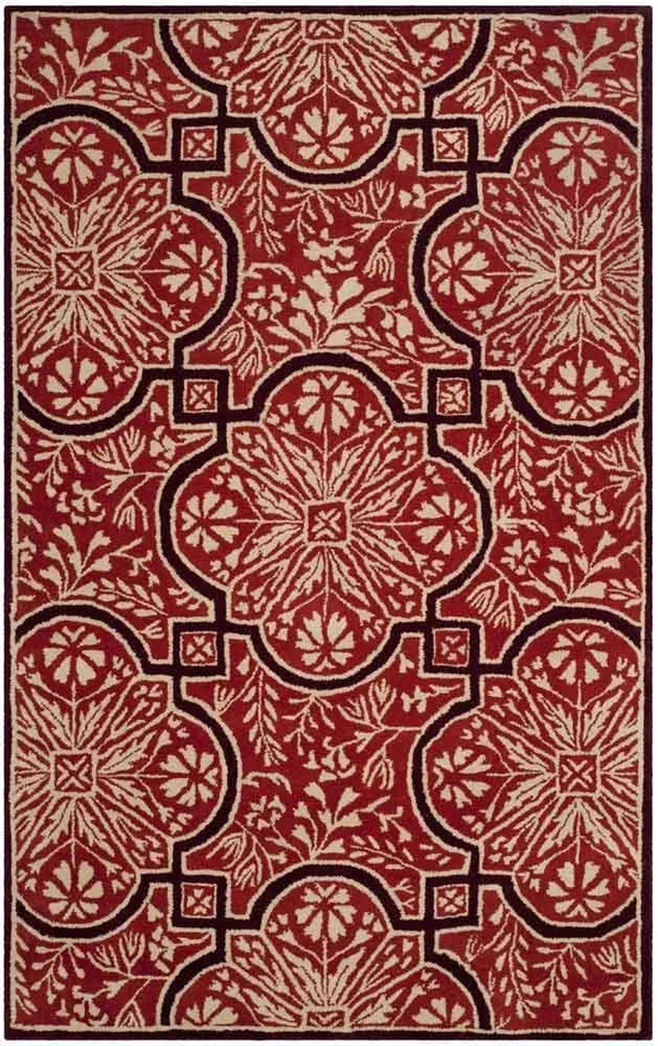 Safavieh Martha Stewart MSR4551A Vermillon 4& Round Area Rug