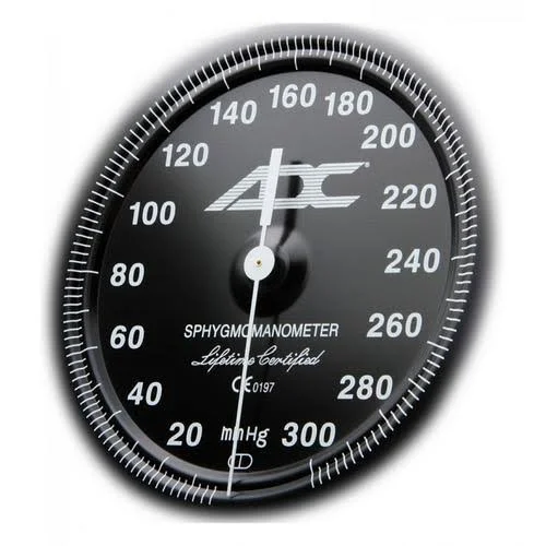 ADC Diagnostix 700 Pocket Aneroid Sphygmomanometer, Red, Adult