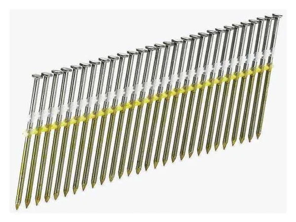 Senco Kd27apbsn 3 inch 20 Angled Strip Full Round Head Smooth Shank Plastic Collated Bright Basic Nails 4000 Count