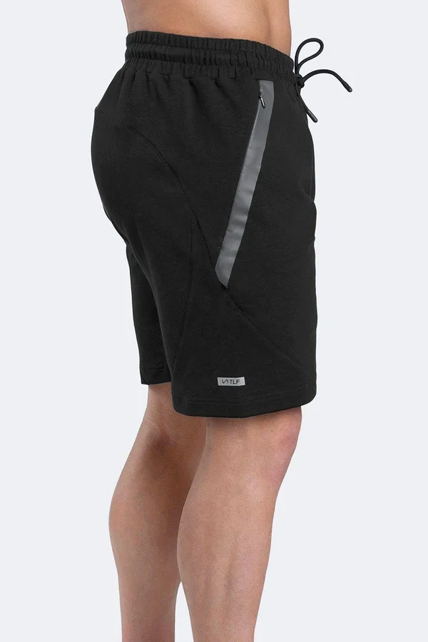 TLF Iron Shorts – Black, Mens Athletic Shorts Gym Shorts Black, 2XL