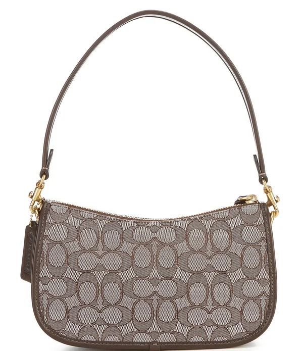 Coach Original Signature Swinger Shoulder Bag - Oak Maple/Brass